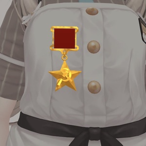 3D] 金日成バッジ | Kim Il Sung Badge - Red Star - BOOTH