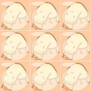 バク転マカロニ　メッセージカード①デジタルペーパー