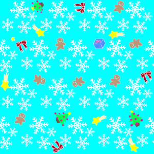 クリスマス　水色　デジタルペーパー　