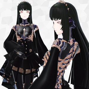 【オリジナル3Dモデル】　黒薔薇　『くろばら』 缩略图 5