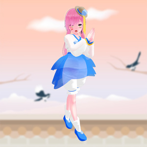 【薄荷ちゃん用】漂う忘れな草 ～Floating Myosoti～ #RikuBakery