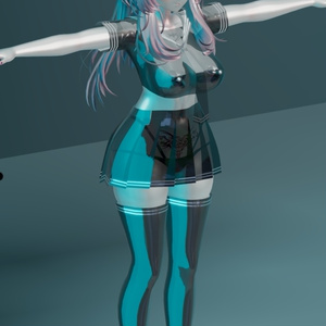 セレスティア用 乳胶水手服（长袖） 缩略图 3