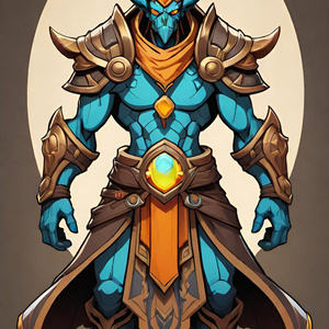 Horned Azure Guardian