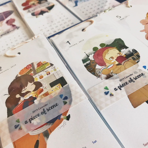 2019年カレンダー「a piece of scene」※12月初旬発送