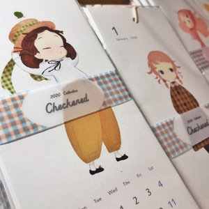 2020年カレンダー「Checkered」