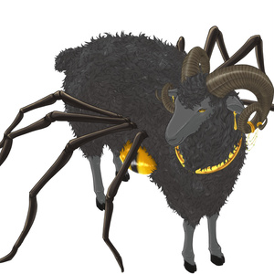 【無料・非公式素材】ケダモノオペラ　アラクネ亜種羊型クリーチャー立ち絵