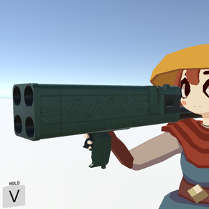 VRChat内で発射可能な重火器 M202 ロケットランチャー
