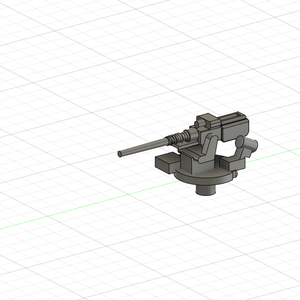 1/700　Mk.34　３インチ（76.2ｍｍ） 単装速射砲　STLデータ