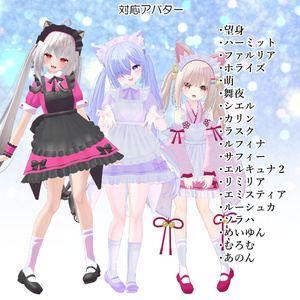 【19アバター対応】衣装3Dモデル『LPメイド服』