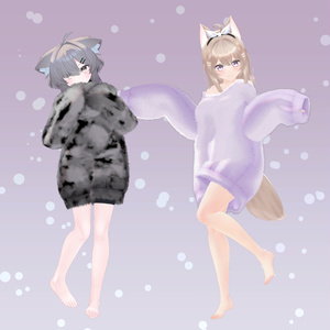 【25アバター対応】衣装3Dモデル『Big Size Relax』 缩略图 6