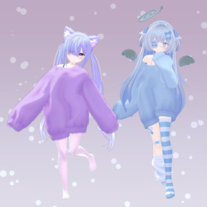 【25アバター対応】衣装3Dモデル『Big Size Relax』 缩略图 7