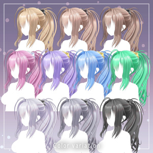 【13アバター対応】髪型3Dモデル『Twisted Ponytail』 缩略图 8