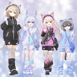 【10アバター対応】衣装3Dモデル『Popping Angel』 缩略图 6