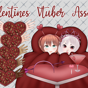 FREE Valentines Assets for Vtubers and Streamers