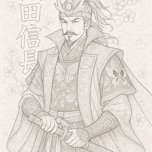 塗り絵シリーズ：信長・幻想和絵巻