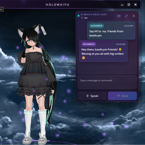 HoloWaifu - 3D Desktop AI Assistant for Windows