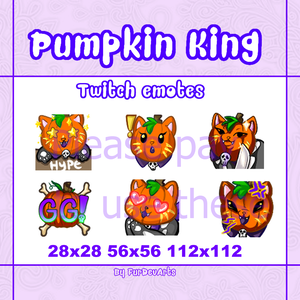 STREAMER: Pumpkin King Twitch/Discord Emotes! 