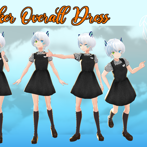 Checkered Overall Dress! VROID//EGIRL/ALTERNATIVE  - BETA VROID