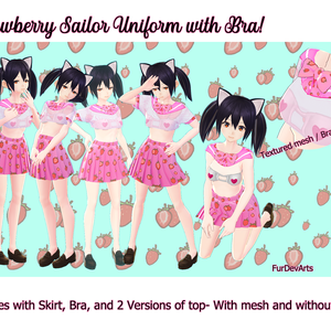VROID: Strawberry Sailor Uniform  - BETA VROID