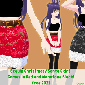 VROID FREE! Sequin Christmas Skirt -- Vroid Stable