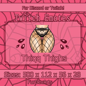 Stream Asset // Thiqq Thighs Emote v3 // Discord OR Twitch