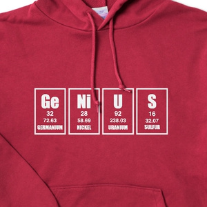 GeNiUS パーカー(Burgundy&White)