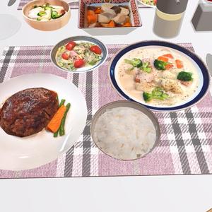 無料【VRChat想定】ナイフ・フォーク・スプーンセット 缩略图 2