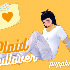 [VROID] Plaid Kawaii Pullover