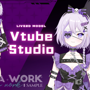 【Live2D Model】ゴスロリ/メンヘラ少女 Gothic Menhera Girl【VTS対応/汎用ﾓﾃﾞﾙ】