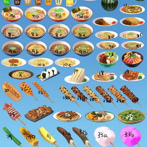 食べ物素材03　夏フード