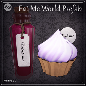 Alice in Wonderland Eat Me Avatar Scaling World Prefab
