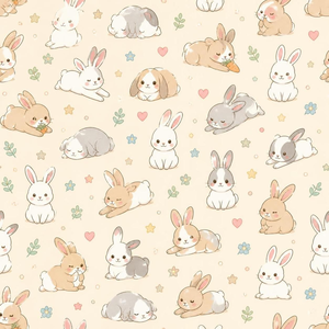 かわいい ウサギ柄