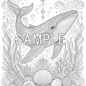 大人のぬりえ 海の生き物