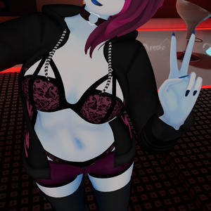 Blue Oni PC&Quest Unitypackage for VRCHAT by Aroy