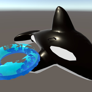Free Distribution] Killer Whale Float + Floatation Rings