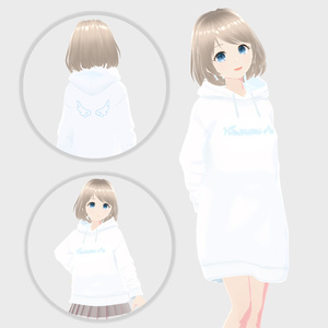 【無料】ロゴ入り天使パーカー【VRoid】