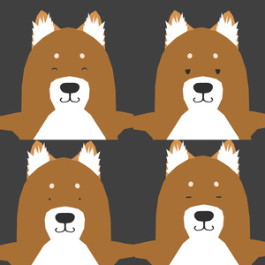 【VRChat想定】作画カロリーが低そうな柴犬