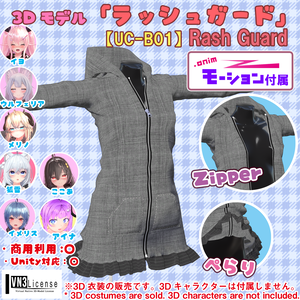 ラッシュガード（UC-B01）【モーション無料版配布中】