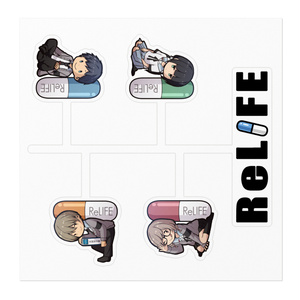 【ReLIFE】ステッカー_カプセルキャラ複数A