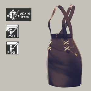 【For VRoid1.0】Saku*saku サスペンダータイトスカート /Suspender Tight Skirt