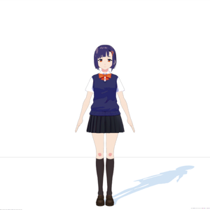 【CC0/著作権フリー】狭めAポーズ【VRMお人形遊びPC版向け】