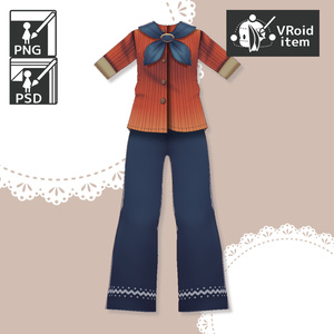 【for VRoid1.10.0〜 onry】Saku*saku オリエンタルコーデセット/Oriental code set