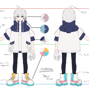 VRChat想定Quest対応モデル「USB子ちゃん」 缩略图 5