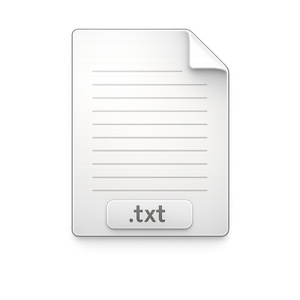 Empty text file