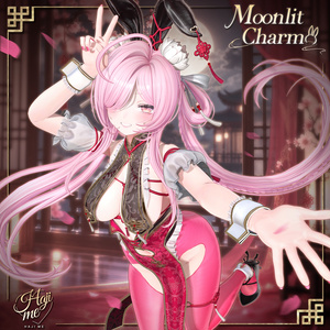 【Moonlit Charm】19 アバター対応 ギミック付き衣装＆髪型