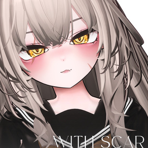 【輝夜 Kaguya】Cat ScarGaze Eye + MakeUp + Blendshape 缩略图 5