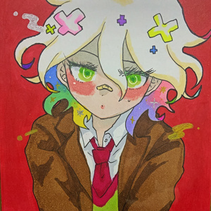 アクリルスタンド 2個セット 七海千秋 カムクライズル ダンガンロンパシリーズ - 描き起こし 七海千秋 Art by さくしゃ