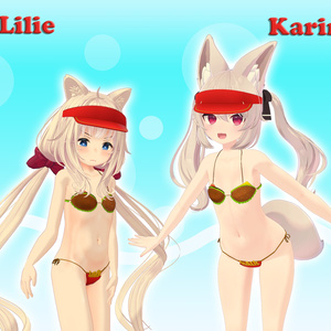 Burger & Fries Bikini ハンバーガー ビキニ (VRChat avatar attachment) 缩略图 7