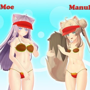 Burger & Fries Bikini ハンバーガー ビキニ (VRChat avatar attachment) 缩略图 9