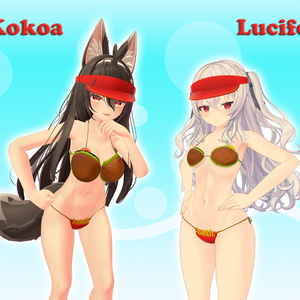 Burger & Fries Bikini ハンバーガー ビキニ (VRChat avatar attachment) 缩略图 5